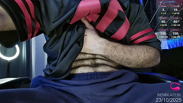 Snapshot of BEN_BLAZE chatting on October 23, 5:18 am BEN BLAZE online show from October 23, 5:18 am