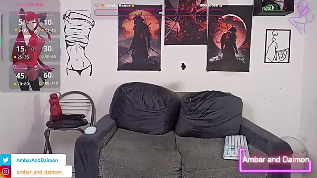 Ambar and daimon  online show from October 21, 4:08 pm