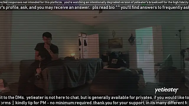 Snapshot of yetieater chatting on January 2, 6:12 pm yetieater online show from January 2, 6:12 pm