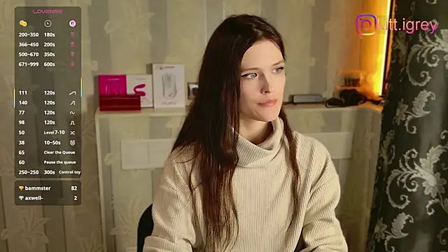 KittiGrey online show from January 12, 9:36 am