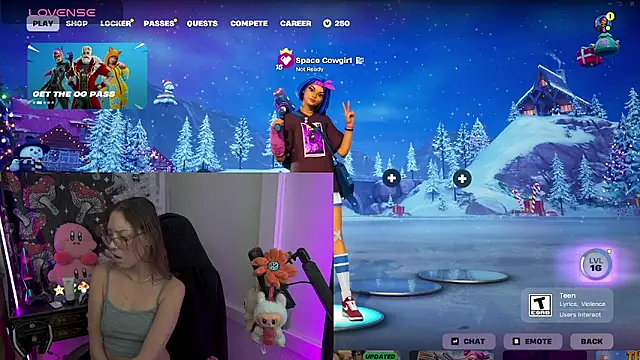 Snapshot of SpaceCowWhore chatting on January 6, 4:54 pm SpaceCowWhore online show from January 6, 4:54 pm