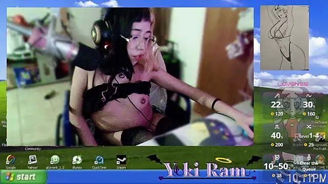 Snapshot of YukiRam chatting on June 10, 4:12 am YukiRam online show from June 10, 4:12 am