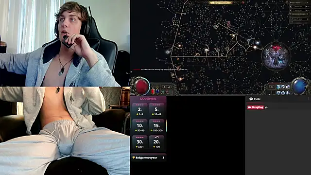 Snapshot of SkrogDog chatting on December 21, 9:11 pm SkrogDog online show from December 21, 9:11 pm