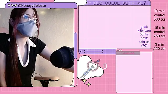 Snapshot of HoneyyCeleste chatting on May 13, 6:16 pm HoneyyCeleste online show from May 13, 6:16 pm
