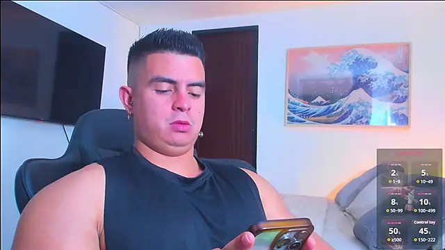 Snapshot of RJBarto chatting on March 25, 2:06 am RJBarto online show from March 25, 2:06 am