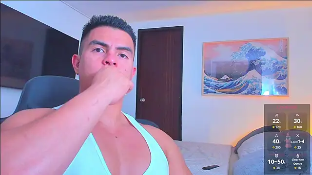 Snapshot of RJBarto chatting on April 15, 1:45 am RJBarto online show from April 15, 1:45 am