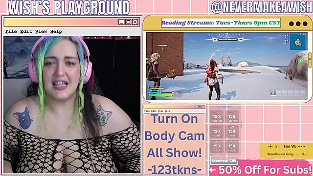 nevermakeawish online show from February 27, 5:02 pm