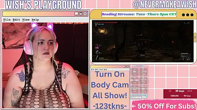 nevermakeawish online show from March 7, 5:37 am