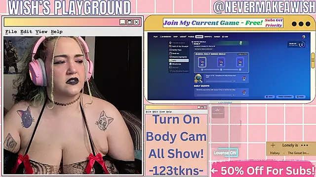 nevermakeawish online show from March 22, 8:29 am