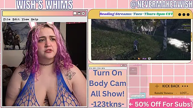 nevermakeawish online show from June 3, 9:56 am