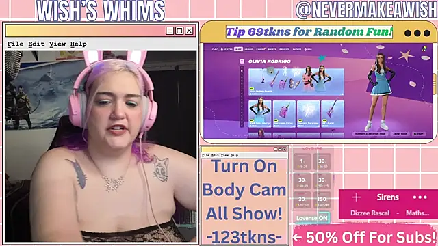 nevermakeawish online show from June 26, 8:08 am