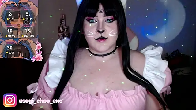 Snapshot of CuteUsagi chatting on October 30, 4:52 pm CuteUsagi online show from October 30, 4:52 pm