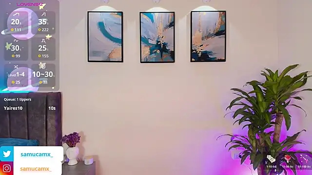 samucamx  online show from November 10, 12:53 am