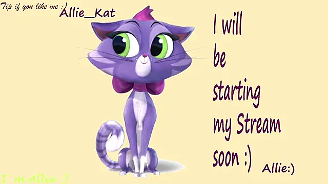 Snapshot of Allie_Kat chatting on July 3, 2:34 pm Allie Kat online show from July 3, 2:34 pm