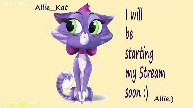 Snapshot of Allie_Kat chatting on July 18, 2:54 pm Allie Kat online show from July 18, 2:54 pm