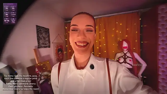 Giantess Eva online show from February 23, 9:01 pm