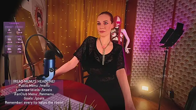 Giantess Eva online show from April 19, 4:50 pm