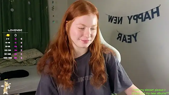 Snapshot of GingerCute chatting on January 14, 12:55 pm GingerCute online show from January 14, 12:55 pm