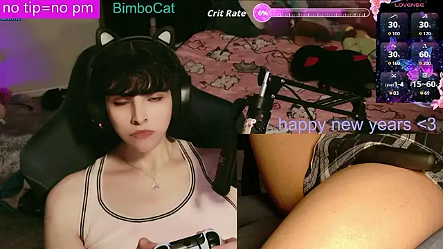 Snapshot of BimboCat chatting on January 9, 1:41 am BimboCat online show from January 9, 1:41 am
