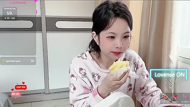 Snapshot of bunny-- chatting on March 21, 6:18 am bunny-- online show from March 21, 6:18 am