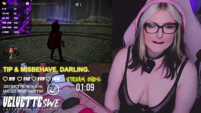 VelvetteSWE online show from August 2, 8:13 am