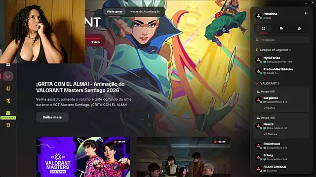 Snapshot of pandinhagamer chatting on February 26, 4:33 am pandinhagamer online show from February 26, 4:33 am