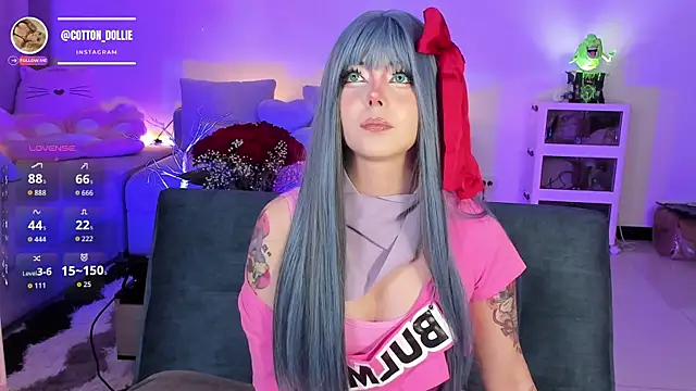 Snapshot of Cotton_dollie chatting on February 20, 11:22 am Cotton dollie online show from February 20, 11:22 am