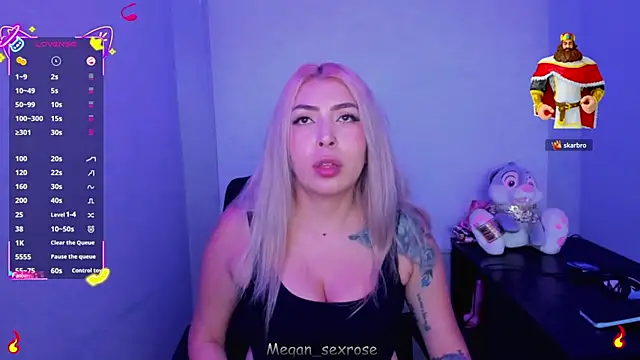 Megan sexrosse online show from March 25, 3:12 am