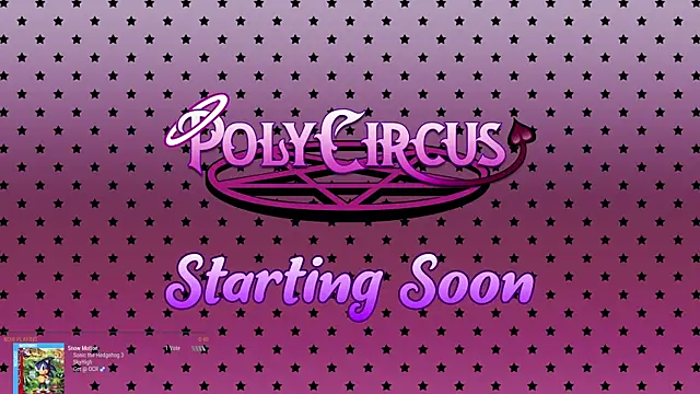 Snapshot of PolyCircus chatting on April 15, 3:46 am PolyCircus online show from April 15, 3:46 am