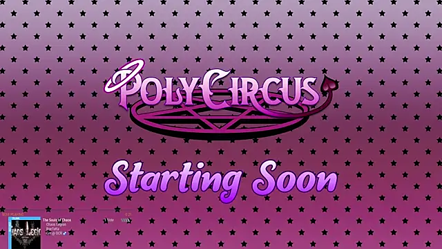 Snapshot of PolyCircus chatting on April 16, 6:14 am PolyCircus online show from April 16, 6:14 am