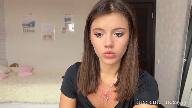 Snapshot of CuteNessy chatting on July 12, 8:49 am CuteNessy online show from July 12, 8:49 am