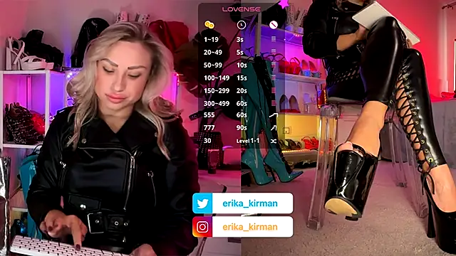 Erika Kirman online show from November 7, 9:42 am