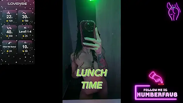 numberfav8 online show from January 15, 7:55 pm