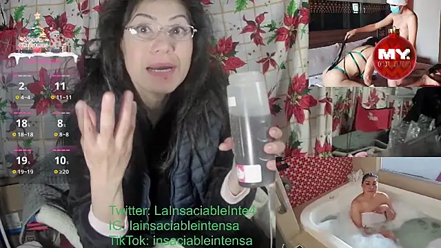 Snapshot of LaInsaciableIntensa chatting on January 3, 1:03 pm LaInsaciableIntensa online show from January 3, 1:03 pm