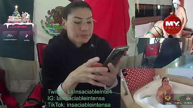 Snapshot of LaInsaciableIntensa chatting on January 10, 2:23 pm LaInsaciableIntensa online show from January 10, 2:23 pm