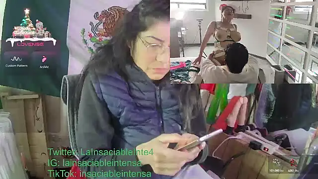 Snapshot of LaInsaciableIntensa chatting on January 24, 1:47 pm LaInsaciableIntensa online show from January 24, 1:47 pm