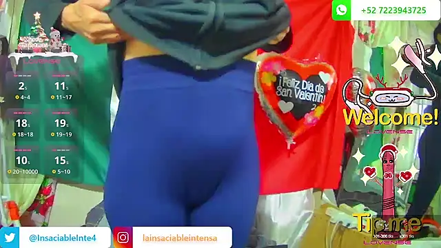Snapshot of LaInsaciableIntensa chatting on February 13, 10:54 pm LaInsaciableIntensa online show from February 13, 10:54 pm