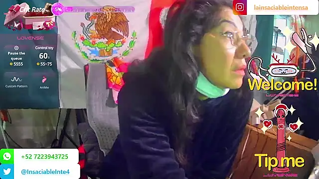 Snapshot of LaInsaciableIntensa chatting on February 20, 1:40 pm LaInsaciableIntensa online show from February 20, 1:40 pm