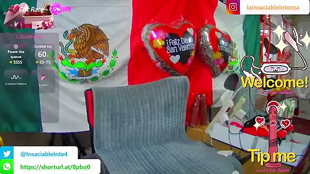 Snapshot of LaInsaciableIntensa chatting on February 22, 1:35 pm LaInsaciableIntensa online show from February 22, 1:35 pm