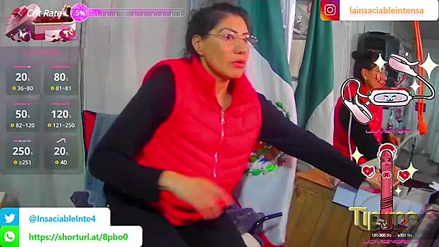 Snapshot of LaInsaciableIntensa chatting on February 24, 12:30 am LaInsaciableIntensa online show from February 24, 12:30 am