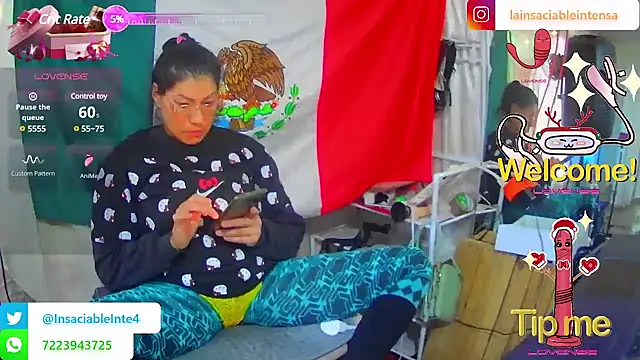 Snapshot of LaInsaciableIntensa chatting on March 8, 8:57 pm LaInsaciableIntensa online show from March 8, 8:57 pm