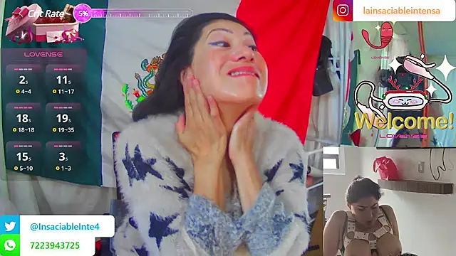 Snapshot of LaInsaciableIntensa chatting on March 13, 2:12 pm LaInsaciableIntensa online show from March 13, 2:12 pm