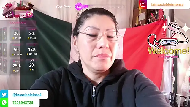 Snapshot of LaInsaciableIntensa chatting on March 16, 1:49 pm LaInsaciableIntensa online show from March 16, 1:49 pm