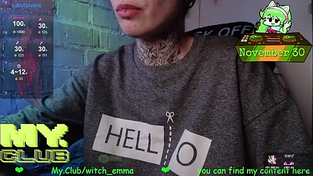 Witch Emma online show from November 30, 1:26 pm