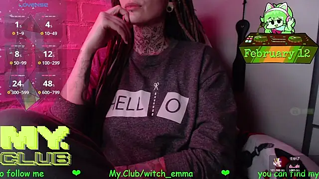 Witch Emma online show from February 12, 7:31 pm