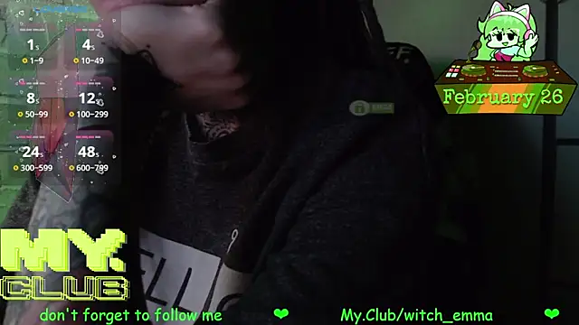 Witch Emma online show from February 26, 9:52 am