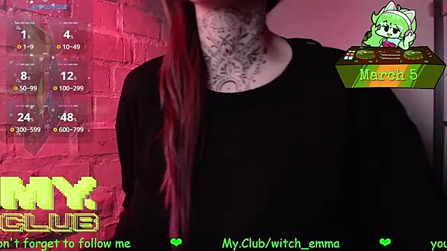 Witch Emma online show from March 5, 10:00 am