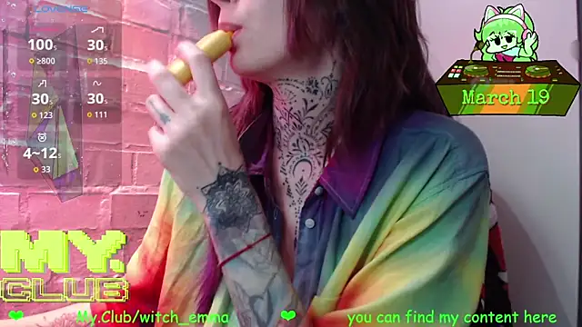 Witch Emma online show from March 19, 8:51 am