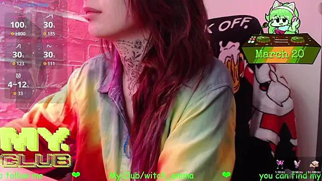 Witch Emma online show from March 20, 8:19 am