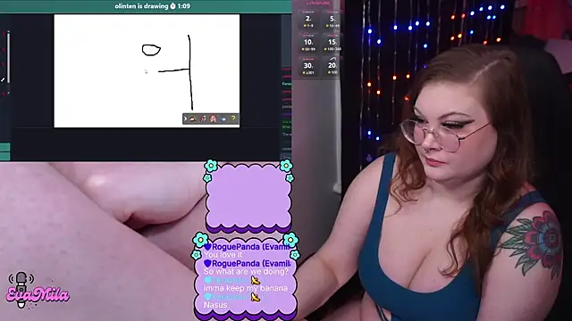 evamila online show from March 28, 12:10 am